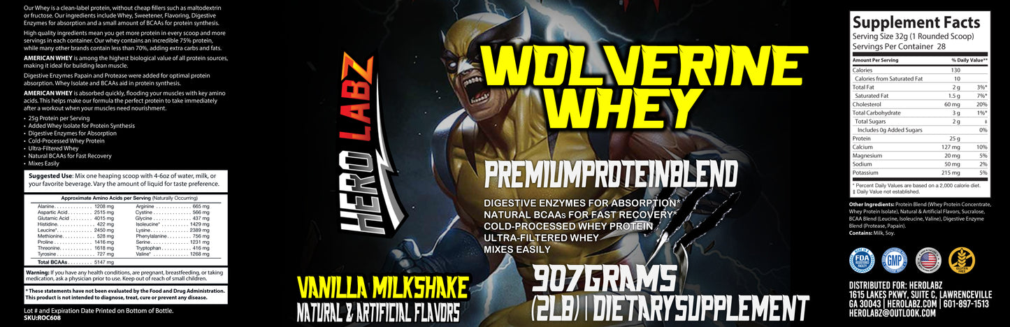 WOLVERINE WHEY (Vanilla)